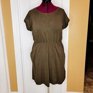 H&M Olive TShirt Dress
